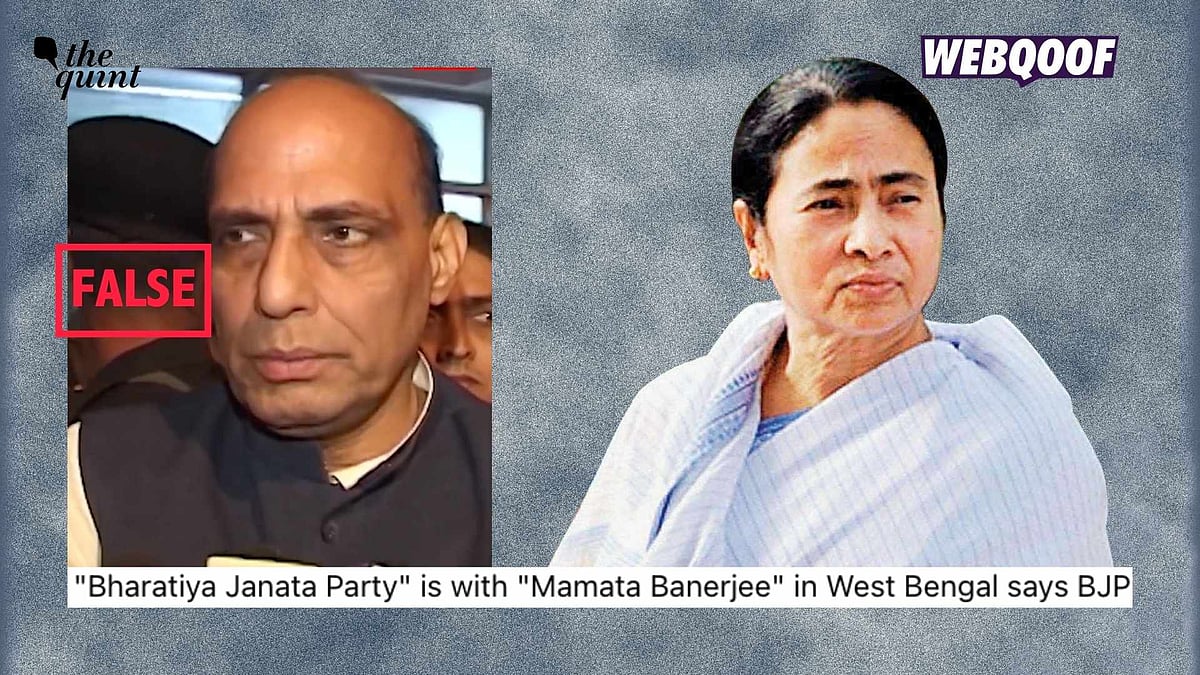 <div class="paragraphs"><p>A 20-year-old video is being shared to falsely claim that Defence Minister Rajnath Singh said that the BJP supports Mamata Banerjee in the 2026 West Bengal assembly elections.</p></div>