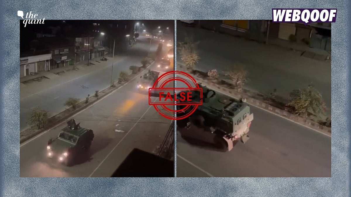 <div class="paragraphs"><p>A video from Imphal city in Manipur is circulating with the false claim that it shows the CRPF entering West Bengal.&nbsp;</p></div>