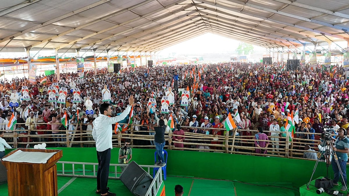 <div class="paragraphs"><p>Lok Sabha MP and TMC National Secretary Abhishek Banerjee’s rally at Balarampur.&nbsp;</p></div>