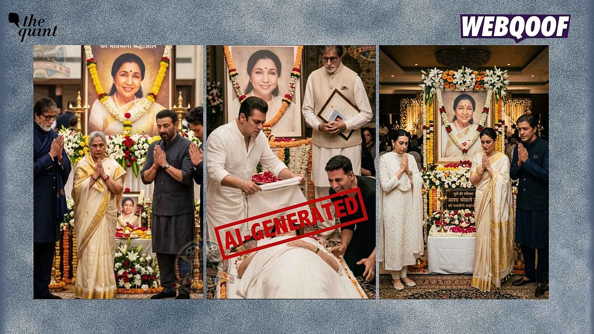 <div class="paragraphs"><p>AI-generated images of celebrities paying tribute to Asha Bhosle are being falsely shared as real on social media.&nbsp;</p></div>