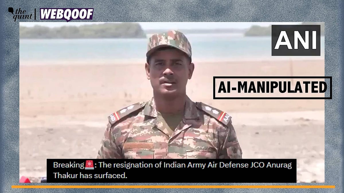 <div class="paragraphs"><p>Fact-Check | The video has been manipulated using the help of Artificial Intelligence (AI) tools.</p></div>