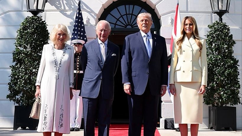 <div class="paragraphs"><p>UK's King Charles Visits Trump in White House, Scheduled To Address US Congress</p></div>