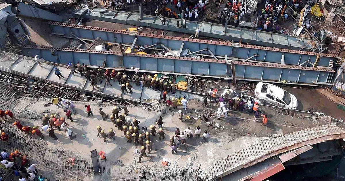 In Pictures: Collapsed Flyover Wreaks Havoc in Kolkata