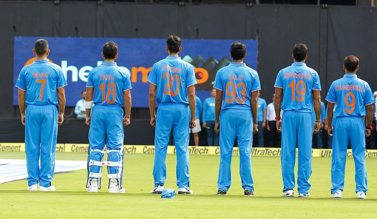 indian cricket team wearing mothers name on their jersey