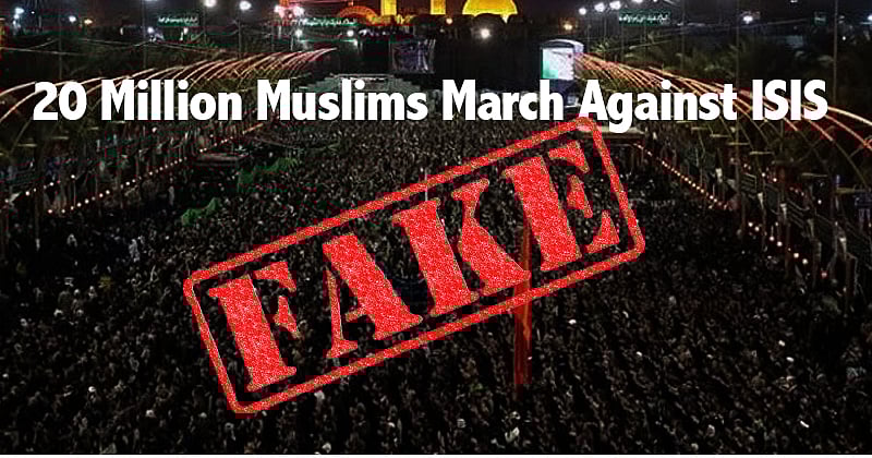 Millions of Muslims Didn’t March Against ISIS, That Was Fake News