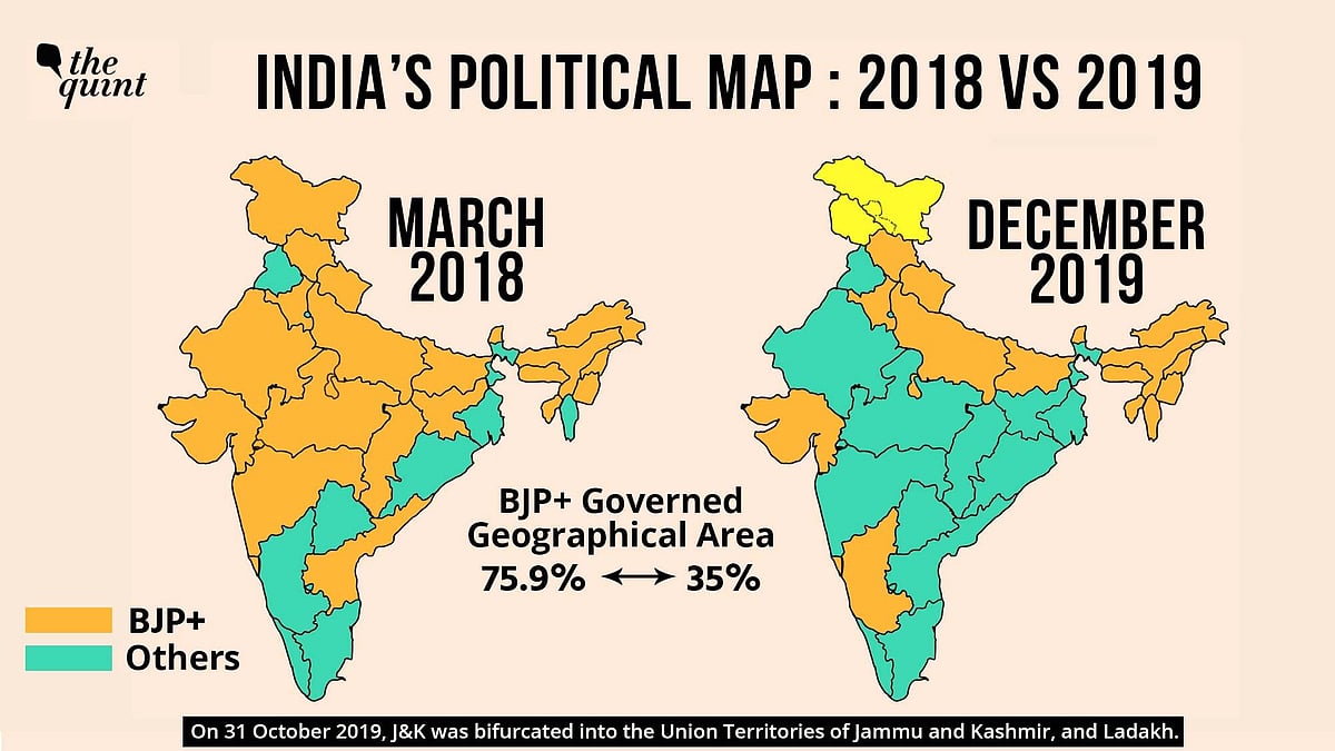 With Jharkhand Loss, BJP’s Presence on Indian Map Shrinks Further