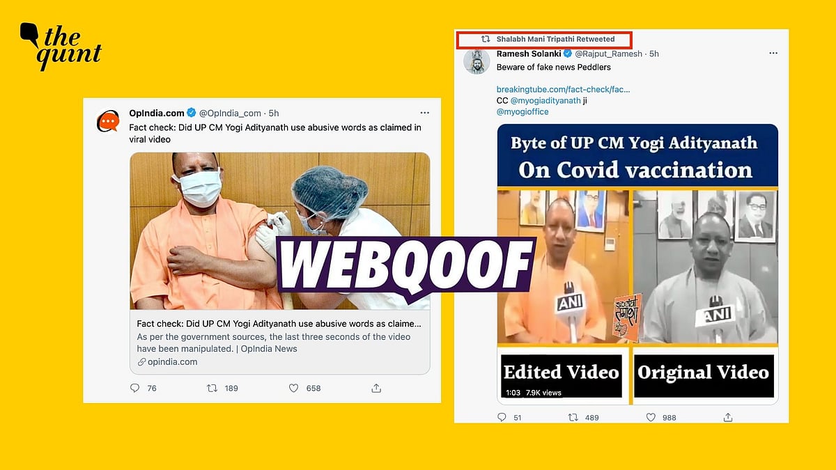 Fact Check of Yogi Adityanath Abusing: No, Yogi Adityanath's Video