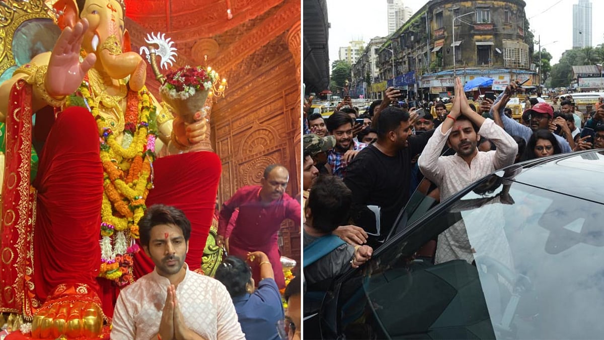 Ganesh Chaturthi 2022: Kartik Aaryan Visits Lalbaugcha Raja to Seek ...