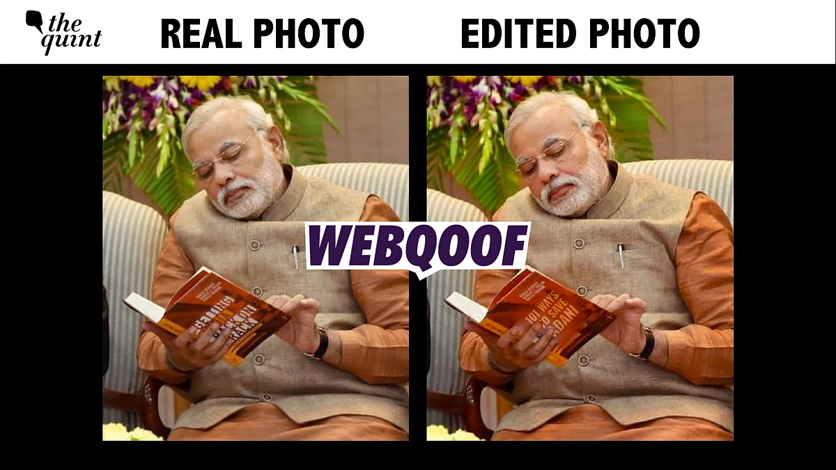 Fact-Check|No, Prime Minister Narendra Modi Was Not Reading a Book ...