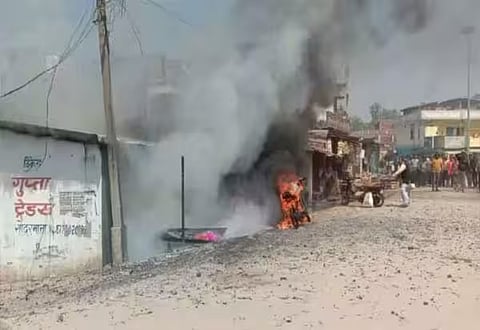 Fire breaks out at firecracker shop