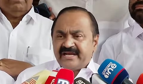 VD Satheesan mocks CPI, demands resignation of Devaswom Minister