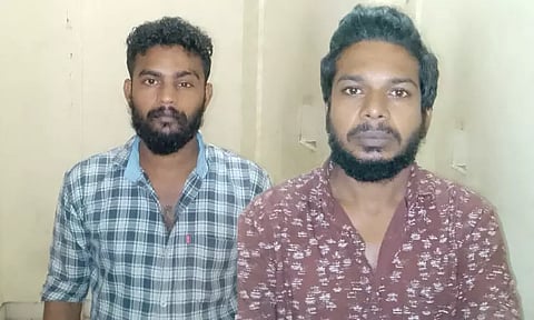 കഞ്ചാവുമായി രണ്ട് യുവാക്കളെ എക്സൈസ് സംഘം അറസ്റ്റ് ചെയ്തു