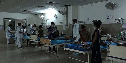hospitalised