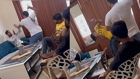 Owner beats employees