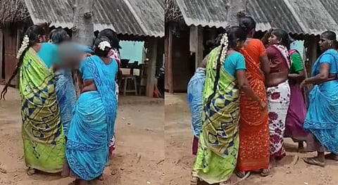 Woman : മരത്തിൽ കെട്ടിയിട്ടു, വിവസ്ത്രയാക്കി: തമിഴ്നാട്ടിൽ സ്ത്രീക്ക് ക്രൂര മർദ്ദനം