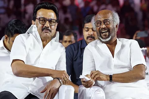 Rajinikanth : 'കേന്ദ്രത്തിന് മാത്രമല്ല, പുതിയതും പഴയതുമായ എതിരാളികൾക്ക് വെല്ലുവിളി ഉയർത്തുന്നു': MK സ്റ്റാലിനെ പ്രശംസിച്ച് രജനീകാന്ത്