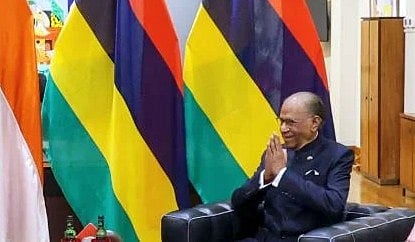 Mauritius PM meets VP Radhakrishnan