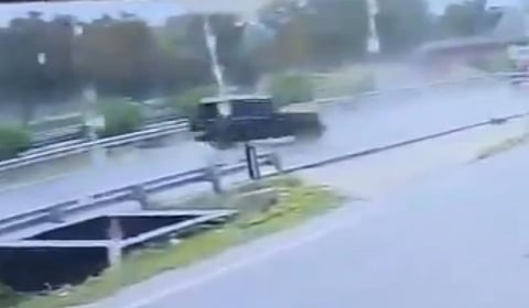 Thar car getting into an accident