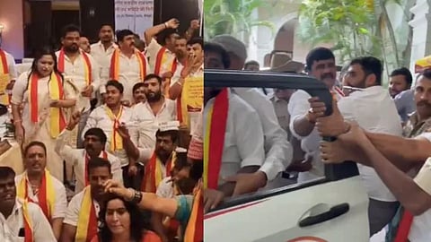 Kannada protesters 