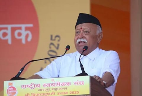 RSS : 'സ്വാതന്ത്ര്യ സമരത്തിന് ഗാന്ധിജി നൽകിയ സംഭാവനകൾ വളരെ വലുത്': മോഹൻ ഭാഗവത് 