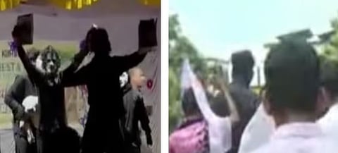 Palestine : പലസ്തീൻ അനുകൂല മൈം ഷോ : സ്‌കൂൾ കലോത്സവം നിർത്തിച്ച അധ്യാപകനെതിരെ നടപടി ആവശ്യപ്പെട്ട് MSF, SFI പ്രതിഷേധ മാർച്ച് 