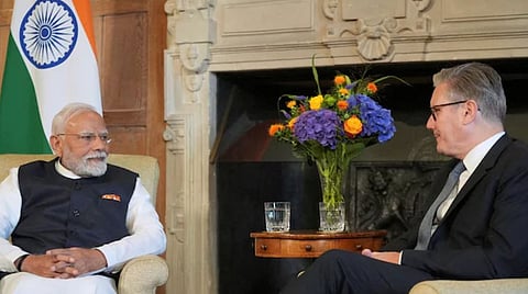 PM Modi : ഒക്ടോബർ 9ന് മുംബൈയിൽ പ്രധാനമന്ത്രി നരേന്ദ്ര മോദിയും UK പ്രധാനമന്ത്രിയും തമ്മിൽ വിപുലമായ ചർച്ചകൾ നടക്കും