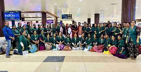 ആകാശ യാത്രയെന്ന സ്വപ്നം യാഥാര്‍ഥ്യമാക്കി ഹരിതകര്‍മസേനാംഗങ്ങള്‍ 

