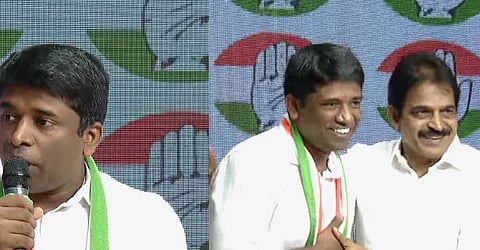 Congress : 'ഭീഷണികളെ തുടർന്നും ഭയപ്പെടില്ല, നീതിക്കായി പോരാടുന്ന ഒരേയൊരു പാർട്ടിയാണ് കോൺഗ്രസ്' : കണ്ണൻ ഗോപിനാഥൻ കോൺഗ്രസ് അംഗത്വം സ്വീകരിച്ചു