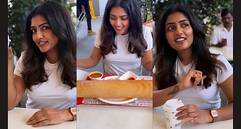 "അങ്കിൾ എന്തിനാണ് ഇങ്ങനെ നോക്കുന്നത്?" ദോശ കഴിക്കുന്നതിനിടെ തുറിച്ചുനോട്ടം; വീഡിയോ പങ്കുവെച്ച് ഈഷ റെബ്ബ