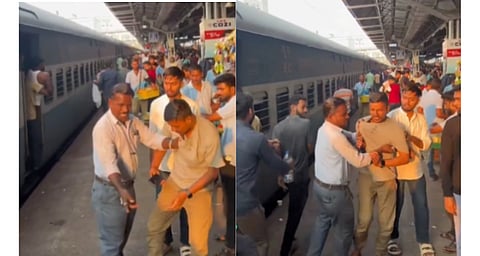 യു.പി.ഐ വഴി പണം നല്കാൻ കഴിഞ്ഞില്ല: ട്രെയിൻ യാത്രക്കാരനെ തടഞ്ഞ് മർദ്ദിച്ച് സമൂസ വിൽപനക്കാരൻ; കൈയ്യൂക്കിന് സ്മാർട്ട് വാച്ച് നൽകി യാത്രക്കാരൻ രക്ഷപ്പെട്ടു