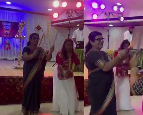 ദീപാവലി ആഘോഷത്തിൽ നൃത്തച്ചുവടുമായി പാലക്കാട് നഗരസഭ ചെയർപേഴ്സൺ | Diwali