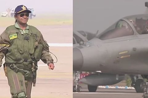 ചരിത്രം കുറിച്ച് രാഷ്ട്രപതി ദ്രൗപദി മുർമു: റഫാൽ യുദ്ധ വിമാനത്തിൽ പറക്കുന്ന ആദ്യ സർവ്വ സൈന്യാധിപ | Rafale
