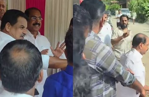 'എട്ടുകാലി മമ്മൂഞ്ഞ് ആകേണ്ട'; KPCC പ്രസിഡൻ്റ് സണ്ണി ജോസഫിനെ ഉദ്ഘാടന വേദിയിൽ നിന്ന് ഇറക്കിവിട്ട് CPM പ്രവർത്തകർ | CPM