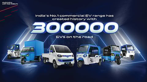 മൂന്ന് ലക്ഷം ഇലക്ട്രിക് വാഹനങ്ങള്‍ വിറ്റഴിച്ച് പുതിയ നാഴികക്കല്ലുമായി മഹീന്ദ്ര ലാസ്റ്റ് മൈല്‍ മൊബിലിറ്റി ലിമിറ്റഡ്
