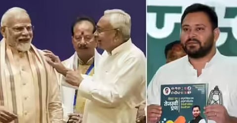 വിവാദങ്ങളെ കാറ്റിൽപ്പറത്തി ബിഹാറിൽ താമര വിരിയുന്നു, 190ലേറെ ലീഡുമായി NDA : മണ്ഡലത്തിൽ തേജസ്വിക്ക് അപ്രതീക്ഷിത തിരിച്ചടി, തകർച്ചയിൽ മഹാസഖ്യം | 