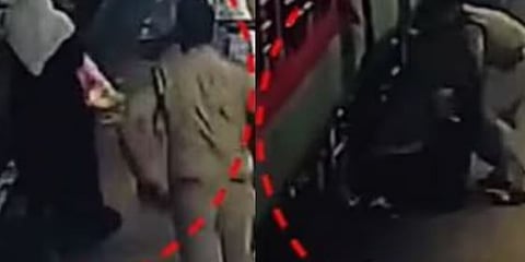 തിരൂരിൽ ഓടിക്കൊണ്ടിരുന്ന ട്രെയിനിന് അടിയിലേക്ക് വീണ വൃദ്ധയെ സാഹസികമായി രക്ഷപ്പെടുത്തി റെയിൽവേ പോലീസ് ഉദ്യോഗസ്ഥൻ | Train