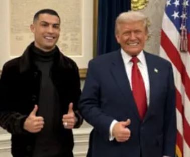 വൈറ്റ് ഹൗസിൽ റൊണാൾഡോയ്‌ക്ക് ഒപ്പം ഫുട്‌ബോൾ കളി: AI വീഡിയോ പങ്കുവച്ച് ട്രംപ് | Ronaldo