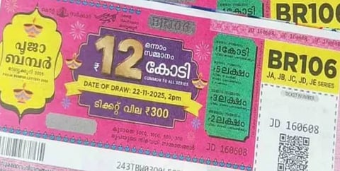 പൂജാ ബംപർ നറുക്കെടുത്തു: 12 കോടി രൂപയുടെ ഒന്നാം സമ്മാനം പാലക്കാട്ടേക്ക്; ഭാഗ്യശാലി JD 545542 നമ്പർ ടിക്കറ്റ് ഉടമ| Pooja Bumper