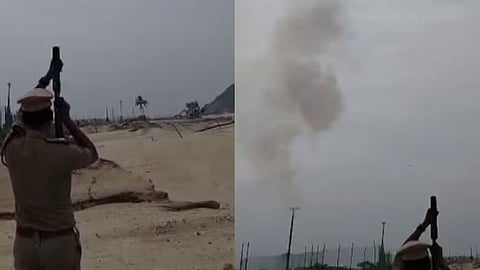 പരിശീലനത്തിനിടെ ടിയർ ഗ്യാസ് ഷെൽ പൊട്ടി: കൊല്ലത്ത് 3 പോലീസുകാർക്ക് പരിക്ക് | Tear gas