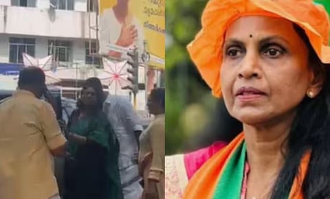 BJPയുടെ ആവേശത്തിനിടെ R ശ്രീലേഖയ്ക്ക് അതൃപ്തിയോ ?: മേയർ VV രാജേഷിൻ്റെ സത്യപ്രതിജ്ഞാ ചടങ്ങിനിടെ മടങ്ങി | R Sreelekha