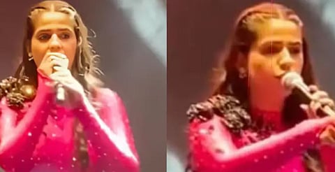 'നിങ്ങളുടെ മകളുടെ പ്രായമേ എനിക്കുള്ളൂ': സദസ്സിലിരുന്ന് അശ്ലീല പ്രദർശനം നടത്തിയയാൾക്ക് വേദിയിൽ വെച്ച് ചുട്ടമറുപടി നൽകി ഗായിക -വീഡിയോ | Pranjal Dahiya