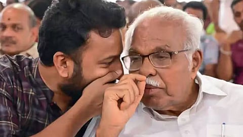 Rahul Mamkootathil PJ Kurian meeting