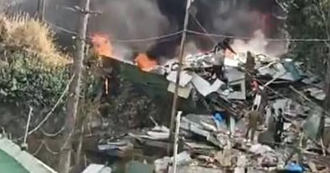 Uttarakhand army camp fire