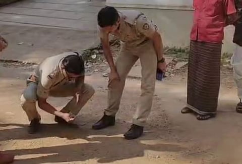 സ്കൂൾ ബസ് കടന്നു പോകുന്നതിനിടെ ഉണ്ടായ സ്ഫോടനം: പൊട്ടിയത് പടക്കമെന്ന് സ്ഥിരീകരണം | Explosion