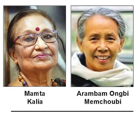 പ്രമുഖ ഹിന്ദി ചെറുകഥാകൃത്തായ മമ്താ കാലിയയ്ക്കും, മണിപ്പൂരി എഴുത്തുകാരി അരംബം ഓങ്ബി മെംചൗബിക്കും ആകാശ്ദീപ് പുരസ്കാരം