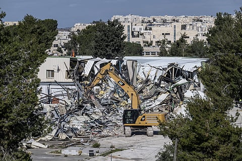 Israel Demolishes UNRWA Headquarters