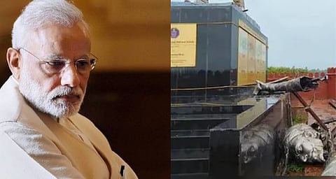 ഛത്ര​പ​തി ശി​വാ​ജി​യു​ടെ പ്ര​തി​മ ത​ക​ര്‍​ന്നു​വീ​ണ സം​ഭ​വ​ത്തി​ല്‍ മാ​പ്പ് ചോ​ദി​ച്ച് പ്ര​ധാ​ന​മ​ന്ത്രി ന​രേ​ന്ദ്ര മോ​ദി