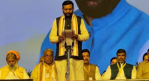 നയാബ് സിംഗ് സൈനി ഹരിയാന മുഖ്യമന്ത്രിയായി സത്യപ്രതിജ്ഞ ചെയ്‌തു