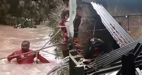 ക​ന​ത്ത മ​ഴ; തി​രു​വ​ന​ന്ത​പു​ര​ത്തും തി​രു​വ​ല്ല​യി​ലും വ്യാ​പ​ക നാശനഷ്ടം | Heavy rain