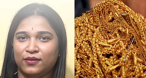 സ്വർണ വ്യാപാരി ,  മന്ത്രിയുമായി അടുത്ത ബന്ധം; യുവതി ജ്വല്ലറിയിൽ നിന്നും തട്ടിയെടുത്തത് 2.4 കോടി രൂപ വിലമതിക്കുന്ന 2.9 കിലോ സ്വർണം; ഒടുവിൽ കുടുങ്ങി | Woman arrested for gold theft